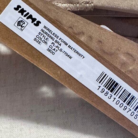 Skims Clay Wireless Form Nursing Maternity Bra 38DD - Picture 7 of 7